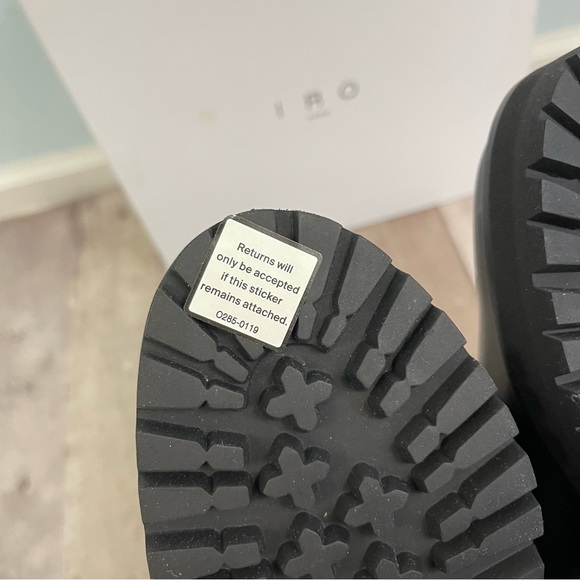 IRO Women's Leather Chelsea Boots Black Size 39 / US 8 - Picture 11 of 13